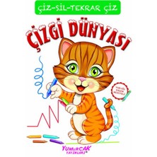 ChenSeaKTB Tekrar Çiz Çizgi Dünyası (Çizerim-Silerim) - Kalem Hediyeli