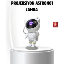Ronanna Buğz Bluetooth Müzikli Astronot Projeksiyon Lambası Yıldız ve Ay Efektli
