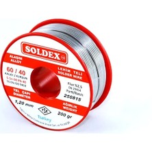 Ronanna Soldex 60-40 Lehim Teli 200 gr 1,2 mm - Sn:60 / Pb:40