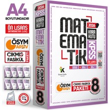 Karakutu Yayınları 2026 KPSS Önlisans MATEMATİK Kara Kutu 8li Fasikül SETİ ÖSYM Çıkmış Soru Bankası Çözümlü Modül PAKET