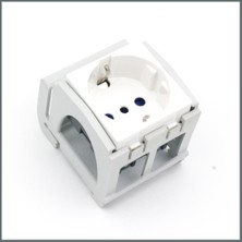 Palazzoli Ray Tipi Schuko Priz (2 Modül) 16A 250V 2P+T (IT/DE) P17-P30)