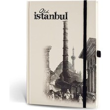 Misda Store Color Eski Istanbul Journal Çizgili Lastikli Çemberlitaş