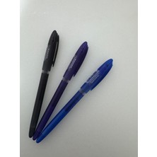 Uni-Ball Roller Kalem Signo Gelstick Jel Bilye Uç 0.7 mm Siyah Mor Mavi (3 Adet)