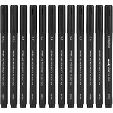 Uni-Ball Uni-Pin Teknik Çizim Kalemi 0,03-0,05-0,1-0,2-0,3-0,4-0,5-0,6-0,7-0,8-Chisel 3.0 (Toplam 11 Adet)