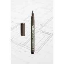 Artline Siyah 0.2 mm Çizim Kalemi 1 Adet Hassas Çizim İçin Profesyonel Kalite