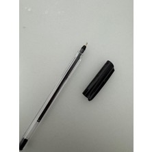 Pensan Tükenmez Kalem Üçgen Gövdeli Şeffaf Siyah (1 Adet)