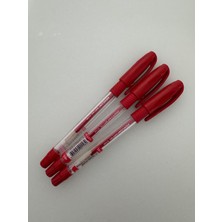 Pensan Tükenmez Kalem Soft Gel 0,7 mm Kırmızı (3 Adet)