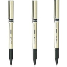 Uni-Ball Uniball Fine Deluxe ( 0.7 ) Roller Kalem Siyah ( 3 Adet )