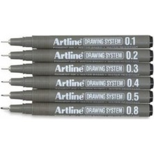 Artline Drawing System Teknik Çizim Kalemi 6'lı Set**