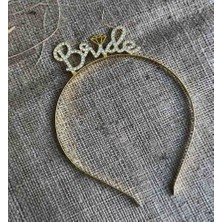 Funi Parti Malzemeleri Bride Taşlı Taç Gold