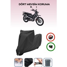 Breen Altai Tank X125 Için Kilit Uyumlu Siyah Motosiklet Branda, Güvenli, Su Geçirmez