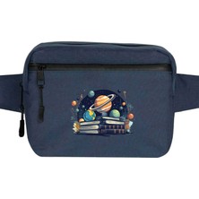 Zepplin Giyim Book Planets Bel Çantası Fermuarlı Lacivert Renk