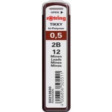 Rotring Tikky Hi-Polymer Mekanik Kurşun Kalem Ucu, 0,5mm, 2b, (1 Adet)