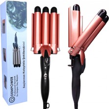 MiraLive Prof.seramik 3lü Su Dalgası Saç Maşası - Şekillendirici (K95)