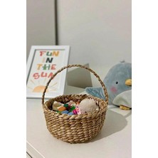 Ss Eral Koop Çok Amaçlı Mini Kulplu Hasır Sepet Şekerlik