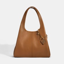 Desa Kadın Taba Charm Aksesuarlı Deri Omuz Çantası