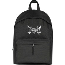 Zepplin Giyim Mayhem Logo Sırt Çantası Siyah Renk