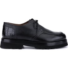 Tamer Tanca Erkek Hakiki Deri Siyah Casual Ayakkabı 537 67616 Erk Ayk SK25-26 Sıyah Gyk/krk