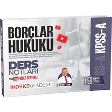 Indeks Akademi 2026 Kpss A Grubu Borçlar Hukuku Video Ders Notları - Eyüp Ipek Indeks Akademi Yayıncılık