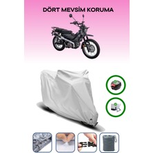 Altai Tank X125 Için Arka Çanta Ve Kilit Uyumlu Gri Motosiklet Branda, Güvenli