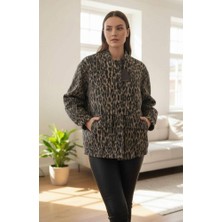 Fc Leopar Kaşe Massımo Model Bomber Ceket