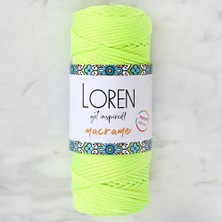 Kahi-zai Loren Macrame Neon Sarı El Örgü Ipi - L114