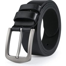 Baw Company Hakiki Deri Erkek Kemer Kot Için 4.30CM Deri Hakiki Metal Toka