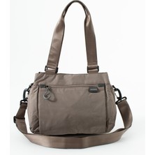 Sanmorris 5 Gözlü Desenli Paraşüt Kumaş Ayarlanabilir Çapraz Askılı El ve Omuz Çantası