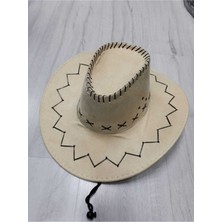 Baw Company Süet Kovboy Şapka Krem Renkli Erkekler İçin Hafif ve Nefes Alabilen Tasarım