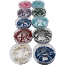 Baw Company Gül Işlemeli Kokulu Tesbih Kutulu Karışık Renk 10 Adet