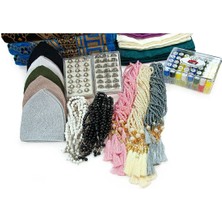 Baw Company Yesevi 20 Kişilik Hac ve Umre Hediyelik Dodya Kadife Seccade Seti