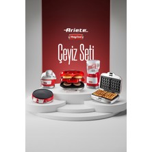 Ariete Party Time 5li Elektronik Çeyiz Seti - Waffle Dondurma Mısır Patlatma Krep ve Hamburger Makinesi