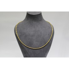 Kızılay Kuyumcusu 14 Ayar Altın Halat Modeli Zincir Kolye 3.49 gr 65CM