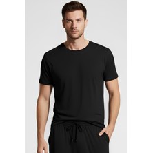 Artış Collection Erkek Kısa Kollu Basic Esnek Likralı Viskoz T-Shirt MAN01