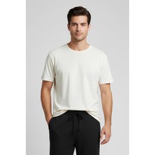 Artış Collection Erkek Kısa Kollu Basic Esnek Likralı Viskoz T-Shirt MAN01