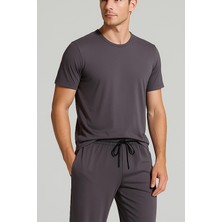 Artış Collection Erkek Kısa Kollu Basic Esnek Likralı Viskoz T-Shirt MAN01