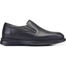 Nevzat Onay Siyah Günlük Bağcıksız Erkek Ayakkabı