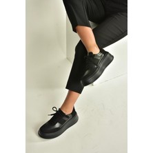 Fox Shoes V274949109 Siyah Kalın Tabanlı Spor Ayakkabı Sneakers
