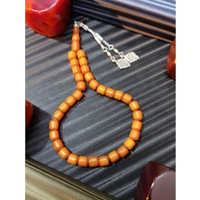 Anemore Collection Çubuk Kehribar Tesbih –  Sarı Renk