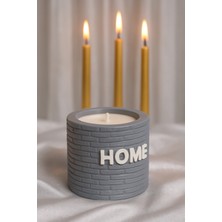 Trend Yankı Beton Mumluk Home (Gri)