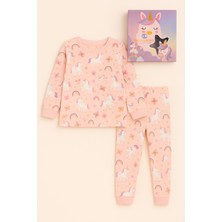 Kız Çocuk Unicorn Desenli Kutulu Pijama Takımı