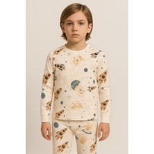 Erkek Çocuk Uzay Desenli Pijama Takımı