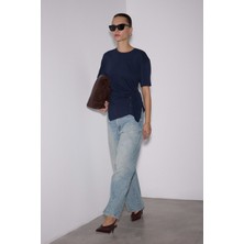 Babokah Drapeli Asimetrik Tshirt