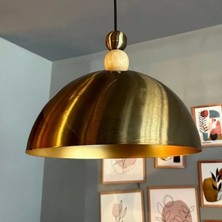 Bamyum Yimpi Eskitme Boncuk Avize Tekli Sarkıt Salon Mutfak Kuaför Cafe  Dekoratif Aydınlatma Pastane