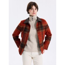 Discovery Expedition D5WL-GML3570 Kiremit Relaxed Ekose Kadın Gömlek