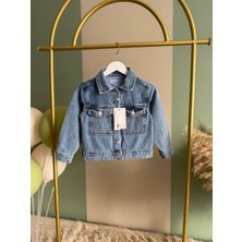 Butik Kız Çocuk - Erkek Çocuk Unisex Model Kot Ceket