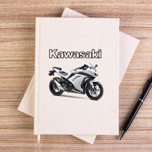 Zepplin Giyim Kawaski Ninja 250R Çizgisiz Kanvas Defter Çizgisiz