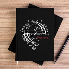 Zepplin Giyim Evanescence Logo Siyah Kanvas Defter Çizgisiz