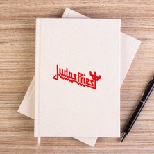Zepplin Giyim Judas Priest Logo 3 Çizgisiz Kanvas Defter Çizgisiz
