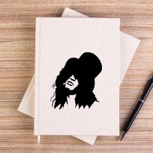 Zepplin Giyim Slash Portre Çizgisiz Kanvas Defter Çizgisiz